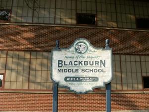 Old Blackburn Middle School Sign 